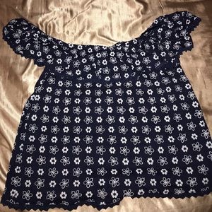 Off the shoulder blouse